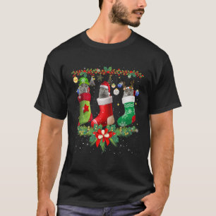 Camiseta Gatos De Cabra De Natal Britânicos