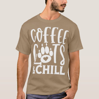Camiseta Gatos De Café E Gatos De Gato Frio Gatinho Lo