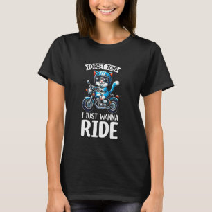 Camiseta Gatos de Ciclismo de Motocicleta para Crianças Men