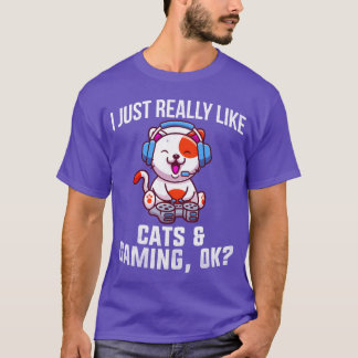 Camiseta Gatos De Gaming E Gaming