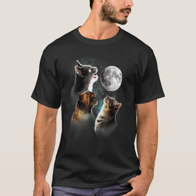 Camiseta Gatos De Gato A Gato De Lua (Frente)
