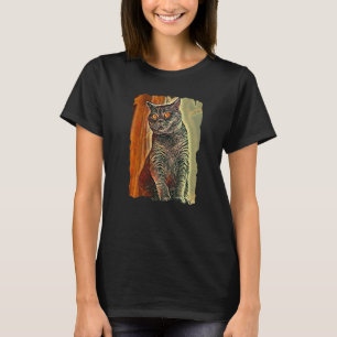 Camiseta Gatos De Gato Curto Britânicos Gatos Cuja Mãe E Pa