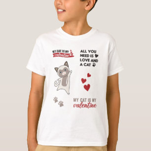 Camiseta Gatos De Gato De Animais Cortados De Gato