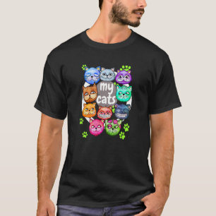 Camiseta Gatos de Gato Fundido Design Meus Gatos