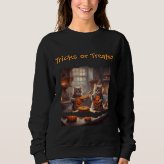 Camiseta Gatos de Halloween caprichosos em fantasias assand