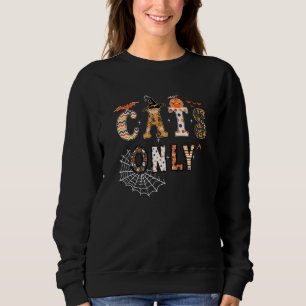 Camiseta Gatos de Halloween para gatos de estimação apenas