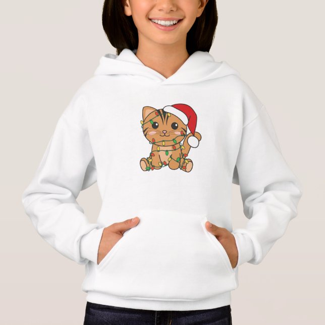 Camiseta Gatos De Inverno De Natal (Frente)