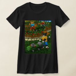 Camiseta Gatos De Jardinagem De Verão