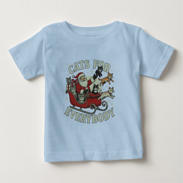 Camiseta Gatos de Natal  (Frente)