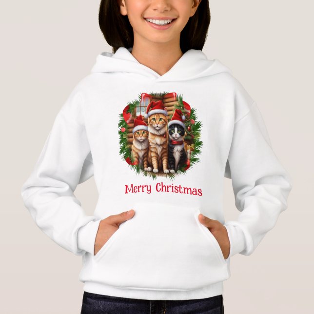 Camiseta Gatos de Natal (Frente)