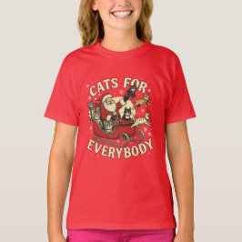Camiseta Gatos de Natal