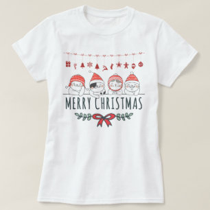 Camiseta Gatos de Natal