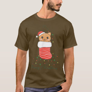 Camiseta Gatos de Natal e de Natal