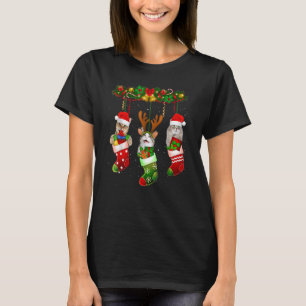 Camiseta Gatos de Natal Gato de Natal de Pijamas Natal