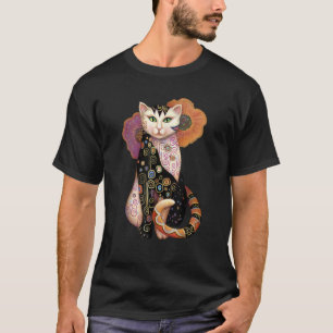 Camiseta Gatos De Pintura De Gato Ilustração De Arte De Gat