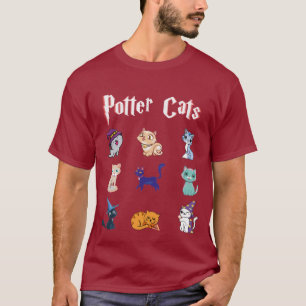Camiseta Gatos de Potter Bonitos presente Harry Pawter Kitt