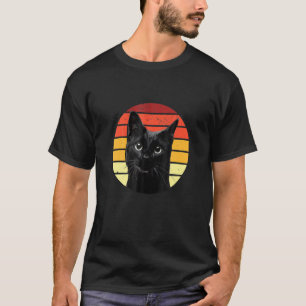 Camiseta Gatos De Presentes De Sobreposição De Gatos Pretos