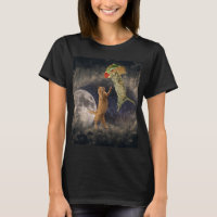 Gatos de Taco com Camisa-T de Lua e Universo
