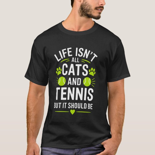 Camiseta Gatos de Tênis Engraçado Tênis (Frente)