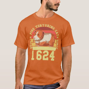 Camiseta Gatos De Tiragem De Suínos Desde 1624
