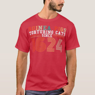Camiseta Gatos De Tiragem De Suínos Desde 1624