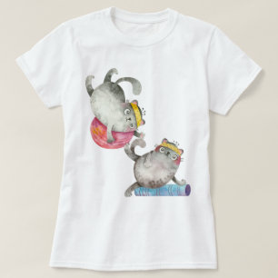 Camiseta Gatos de Trabalho