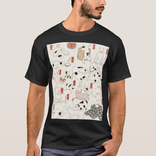 Camiseta Gatos de Utagawa Kuniyoshi (Frente)