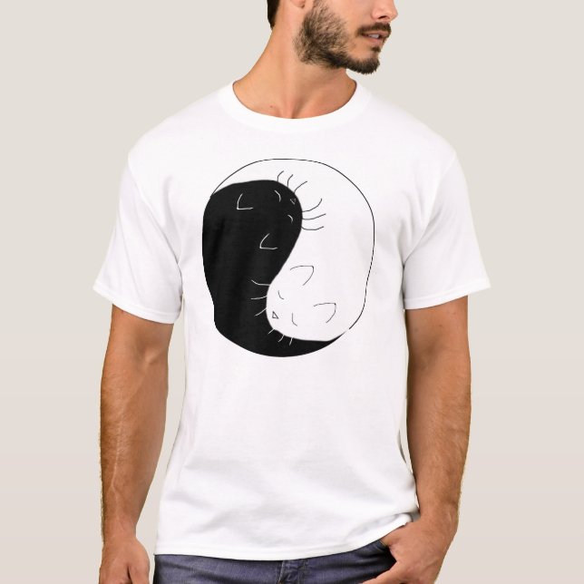 Camiseta Gatos de Yin Yang (Frente)