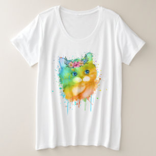 Camiseta Gatos Designs Mulheres