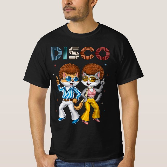 Camiseta Gatos Disco (Frente)