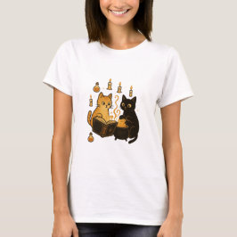 Camiseta Gatos do Livro de Feitiços e Caldeirão