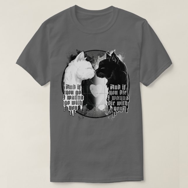 Camiseta Gatos do solitário (Frente do Design)