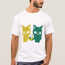 Gatos dos empacotador - verdes & Camo amarelo
