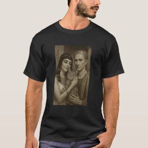 Camiseta Gatos dos Tempos Antigos Adoravam Cleópatra César 