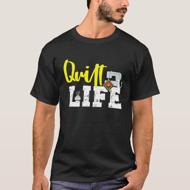 Camiseta Gatos e a Vida de Colcha para Celebrar o Bloco de  (Frente)