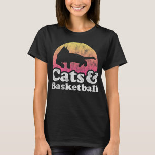 Camiseta Gatos e basquetebol Masculinos ou Mulheres Gato e