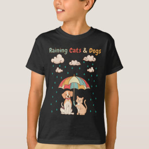 Camiseta Gatos E Cães Que Chovem Idiom _ Gatinho Cute Puppy