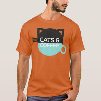 Camiseta Gatos E Café