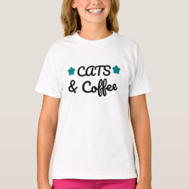 Camiseta Gatos e Café, Presente Perfeito para Amantes de Ga