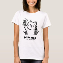 Camiseta Gatos e cerveja 1
