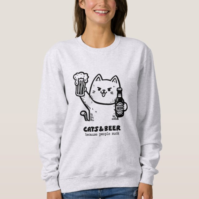Camiseta Gatos e cerveja 1 (Frente)