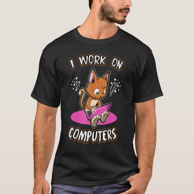 Camiseta Gatos E Computadores Halloween Kitty Para Animal D (Frente)