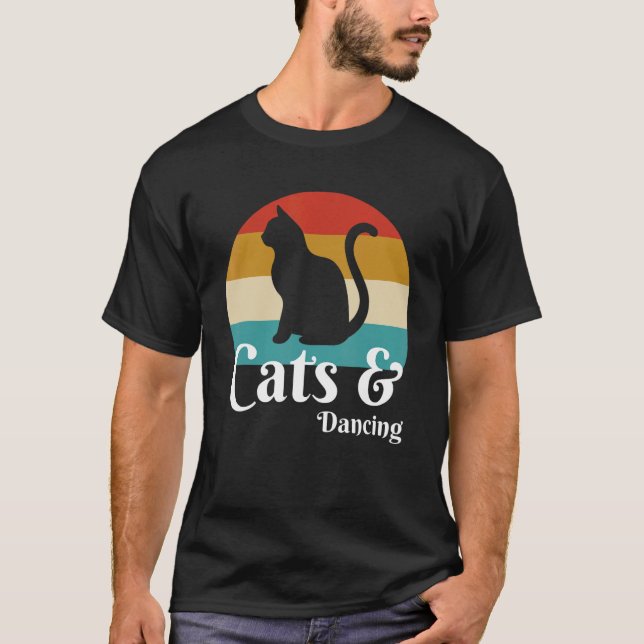 Camiseta Gatos E Dança (Frente)