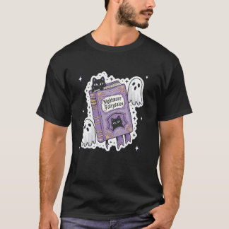 Camiseta Gatos e Fantasmas Assustador Nu Goth