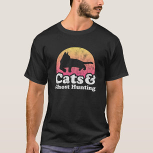 Camiseta Gatos e fantasmas caçadores de gatos e gh