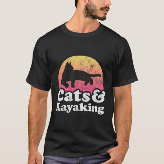 Camiseta Gatos E Gatos De Caiaque E Kayak