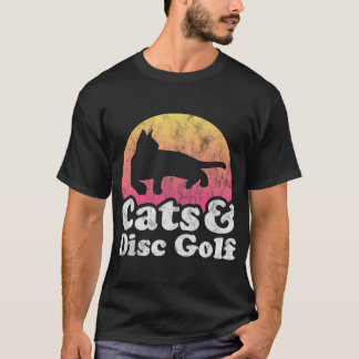 Camiseta Gatos E Golfe De Disco Masculino Ou Feminino Gato