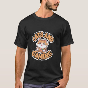 Camiseta Gatos E Jogos Felino Jogador Geek ----