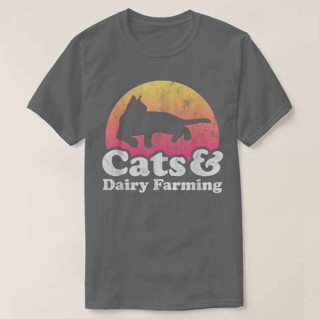 Camiseta Gatos e Laticínios (Frente do Design)