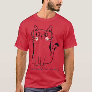 Camiseta Gatos e livros facilmente distraídos